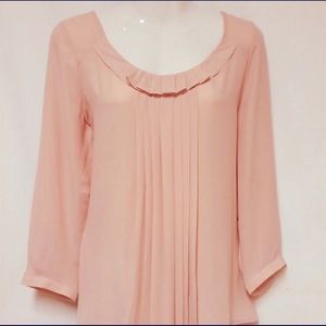 LOFT Ann Taylor long sleeve pink women’s shirt